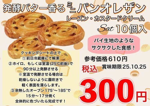 冷凍ミニパンオレザン