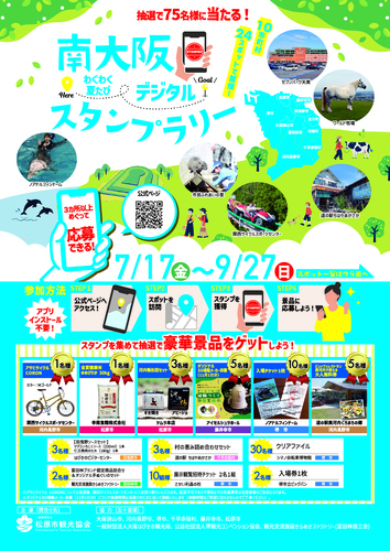 南大阪わくわく夏たびデジタルスタンプラリー