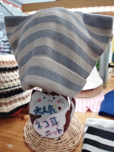 大人気!!ネコ耳ニット帽!!